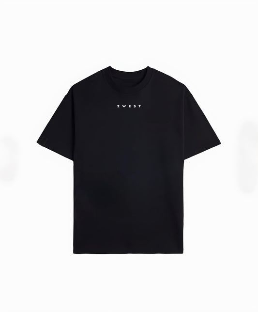 Polera Manga Corta Hombre - Minimal Black