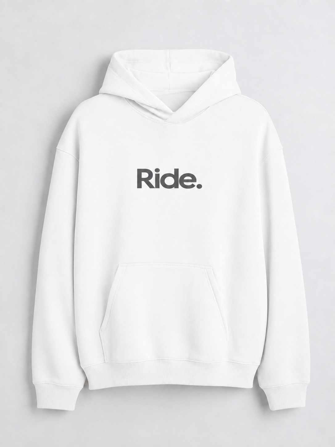 Polerón Ride White. Mujer