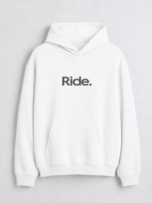 Polerón Ride White. Hombre