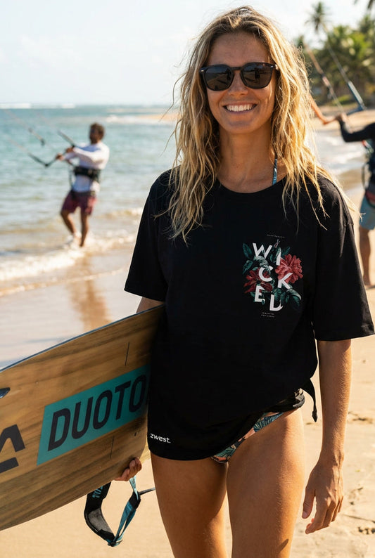 Polera Manga Corta Mujer - Wicked Black