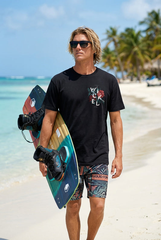 Polera Manga Corta Hombre - Wicked Black