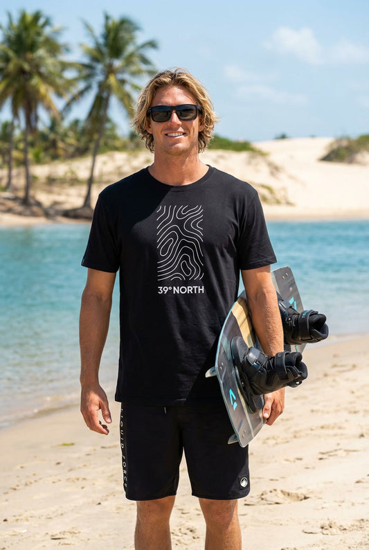 Polera Manga Corta Hombre - North Black