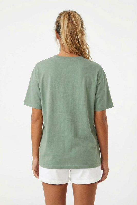 Polera Manga Corta Mujer - Minimal Sage