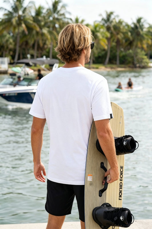 Polera Manga Corta Hombre - F#CK White