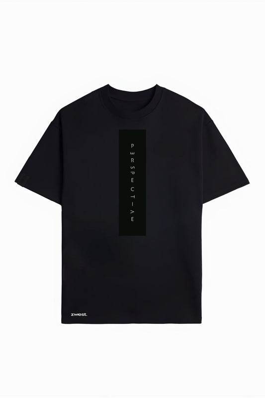 Polera Manga Corta Hombre - Perspective Black