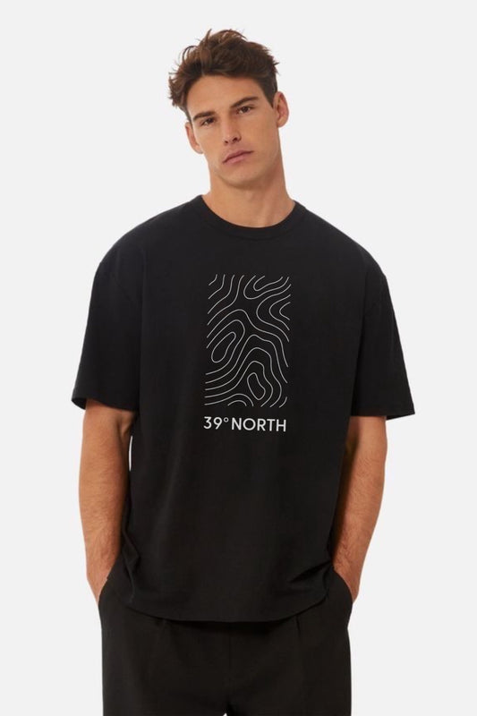 Polera Manga Corta Hombre - North Black