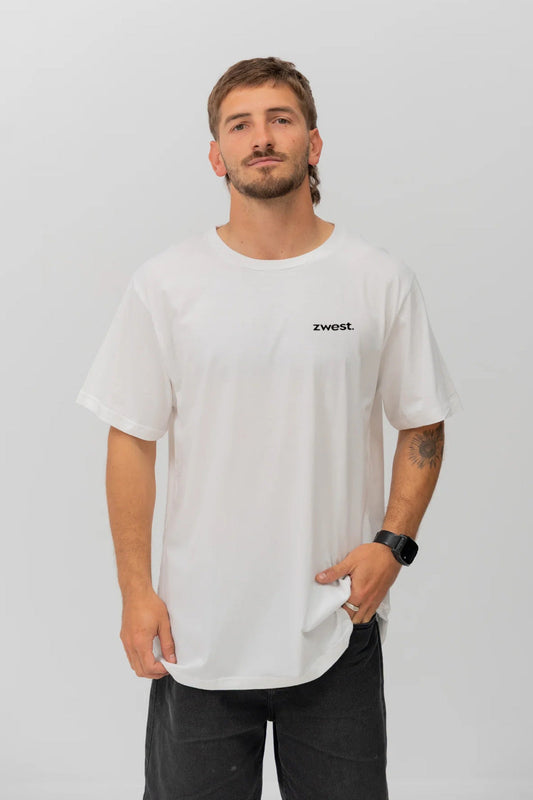 Polera Manga Corta Hombre - Classic White