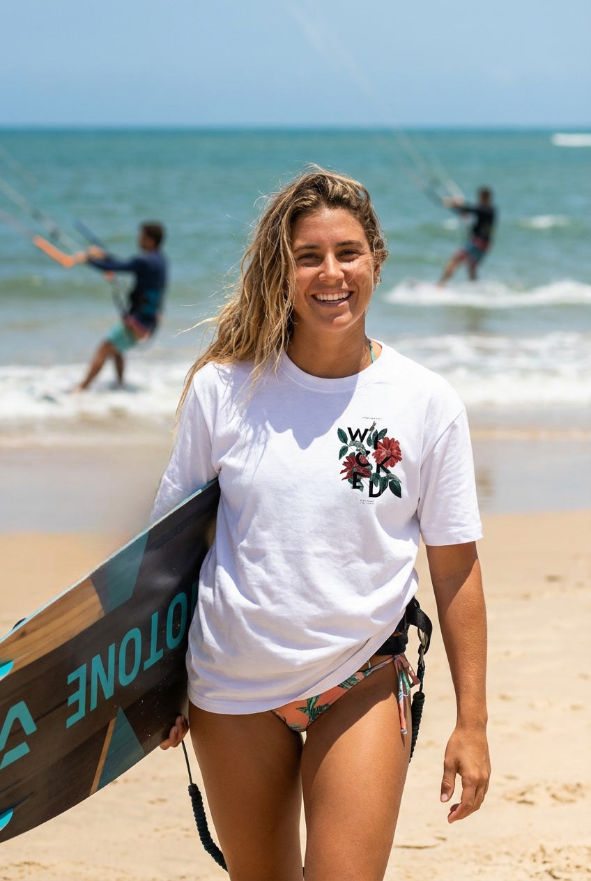 Polera Manga Corta Mujer - Wicked White