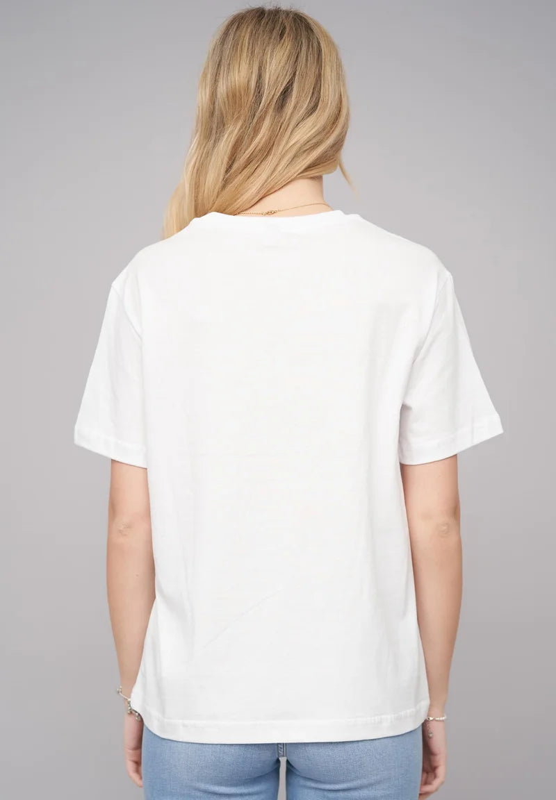 Polera Manga Corta Mujer - Minimal White