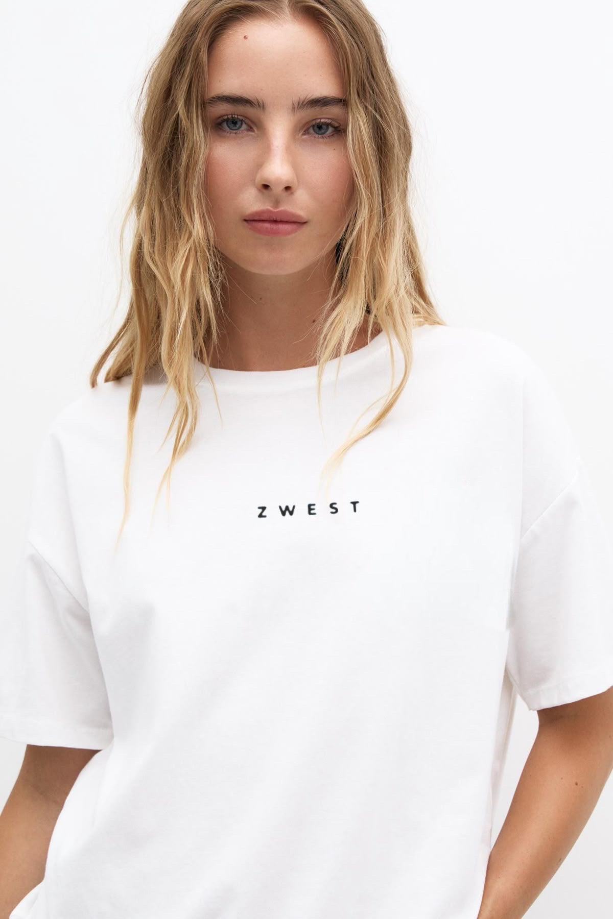 Polera Manga Corta Mujer - Minimal White