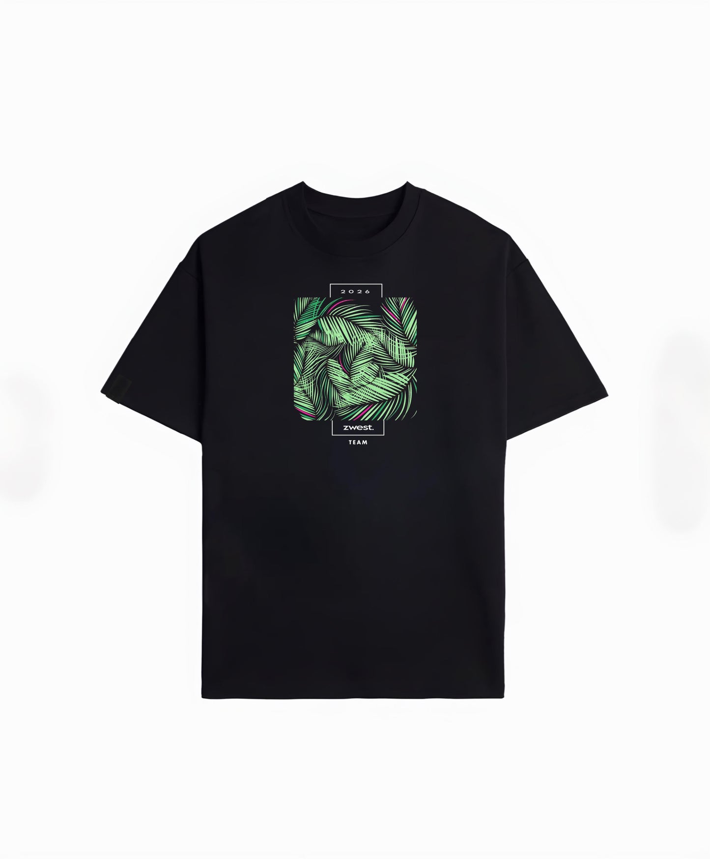 Polera Manga Corta Hombre - Palm Black