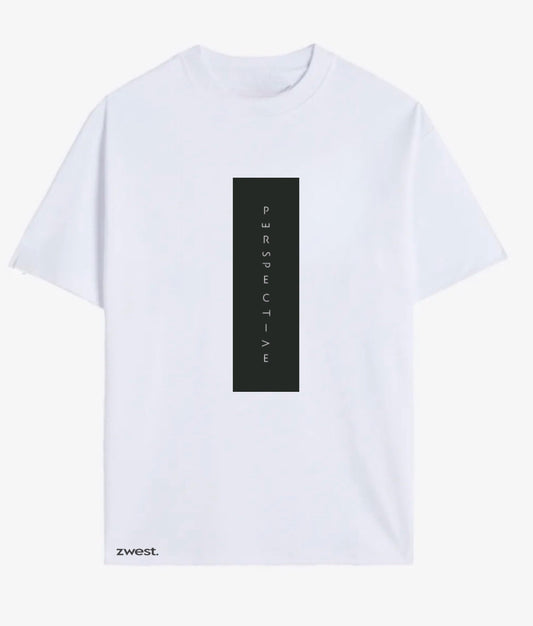 Polera Manga Corta Hombre - Perspective White