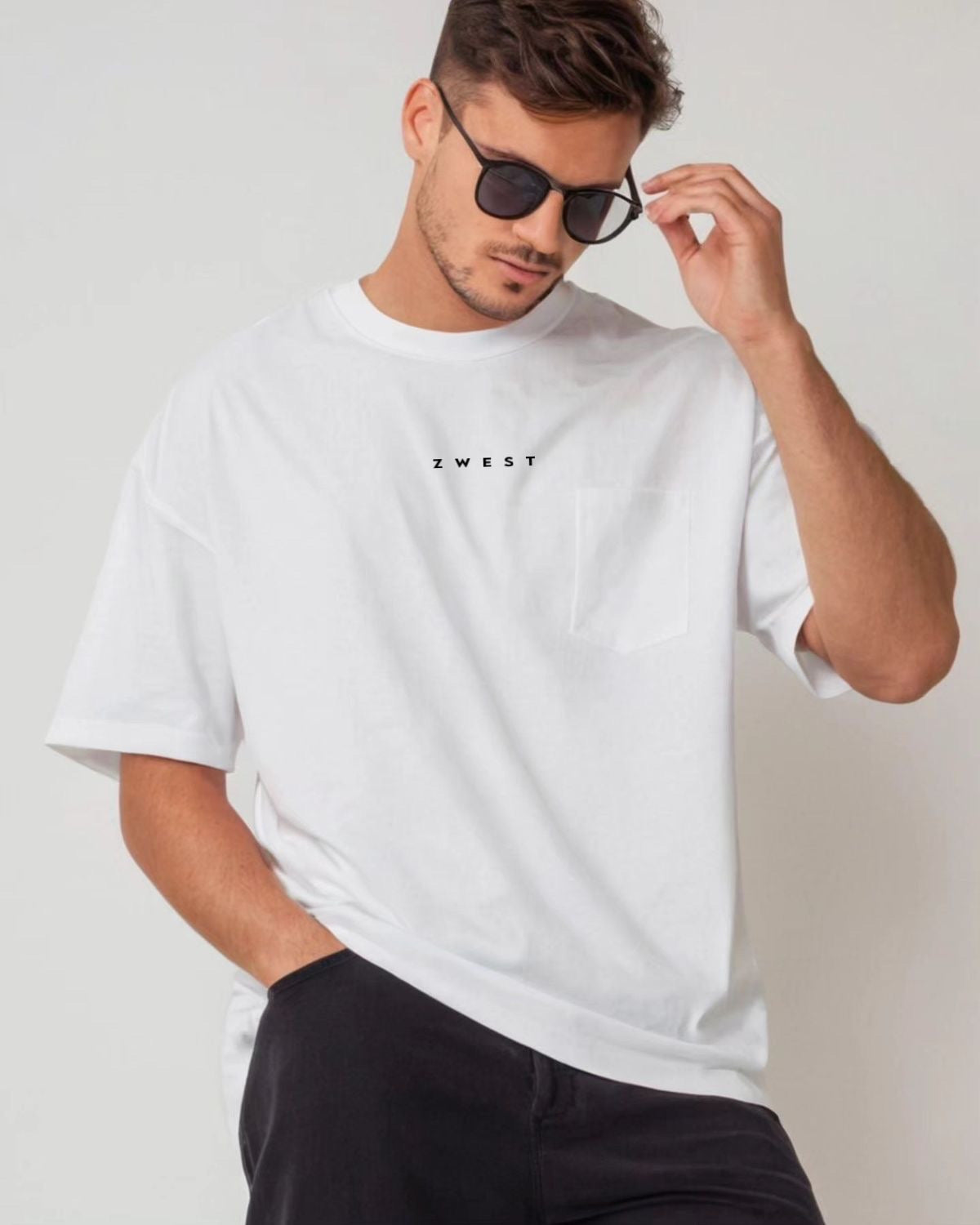 Polera Manga Corta Hombre - Minimal White