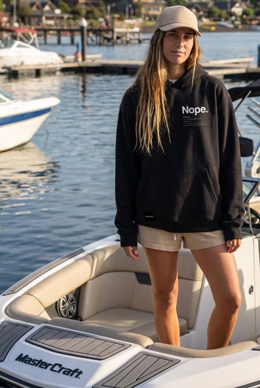 Polerón Mujer - Nope Black