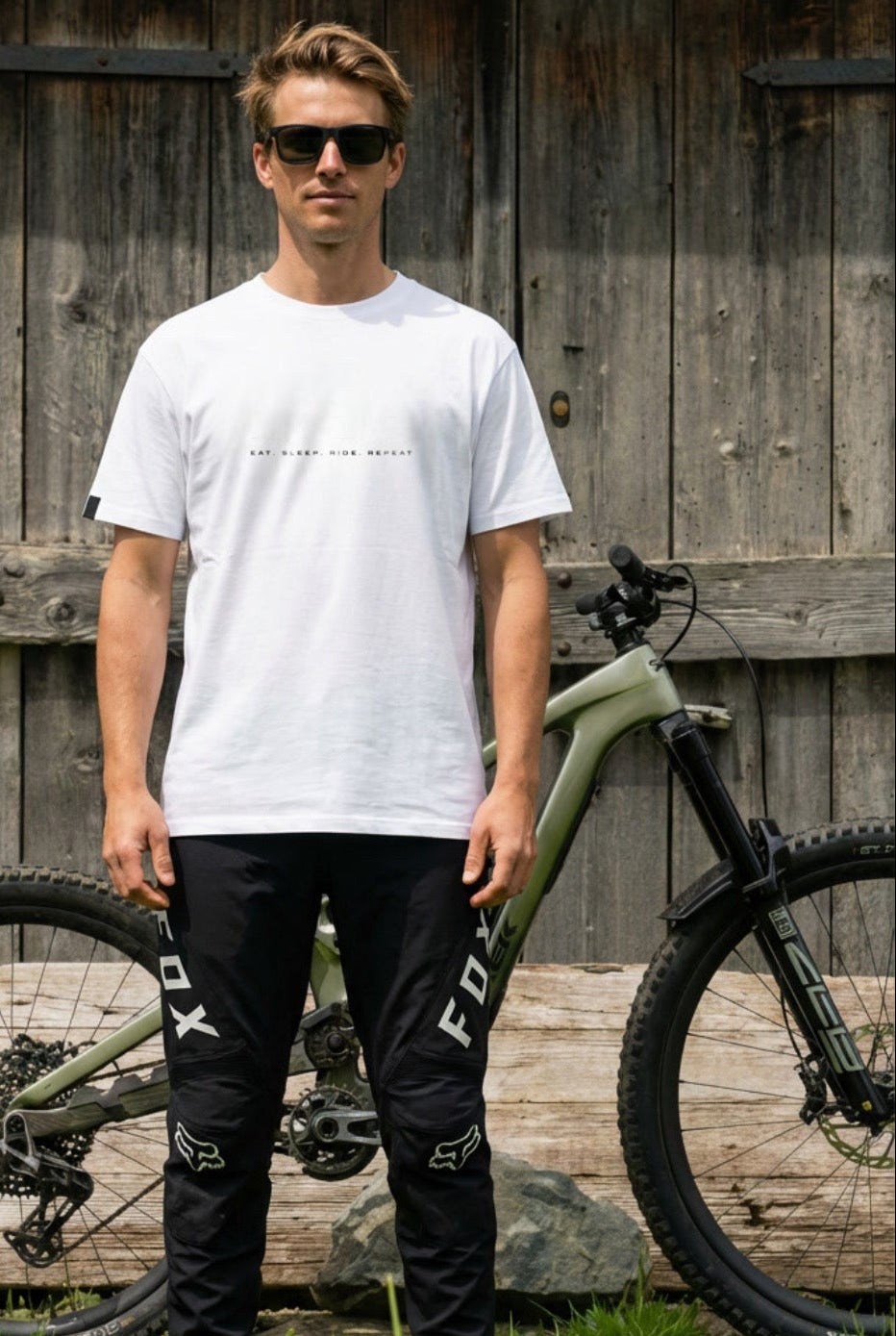 Polera Manga Corta Hombre - RIDE White