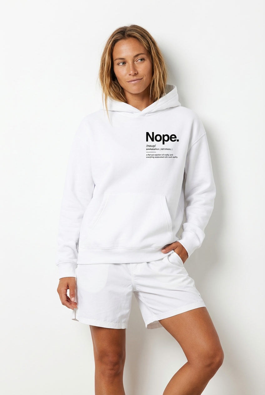 Polerón Mujer - Nope White