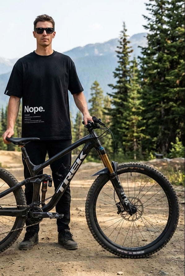 Polera Manga Corta Hombre - NOPE Black