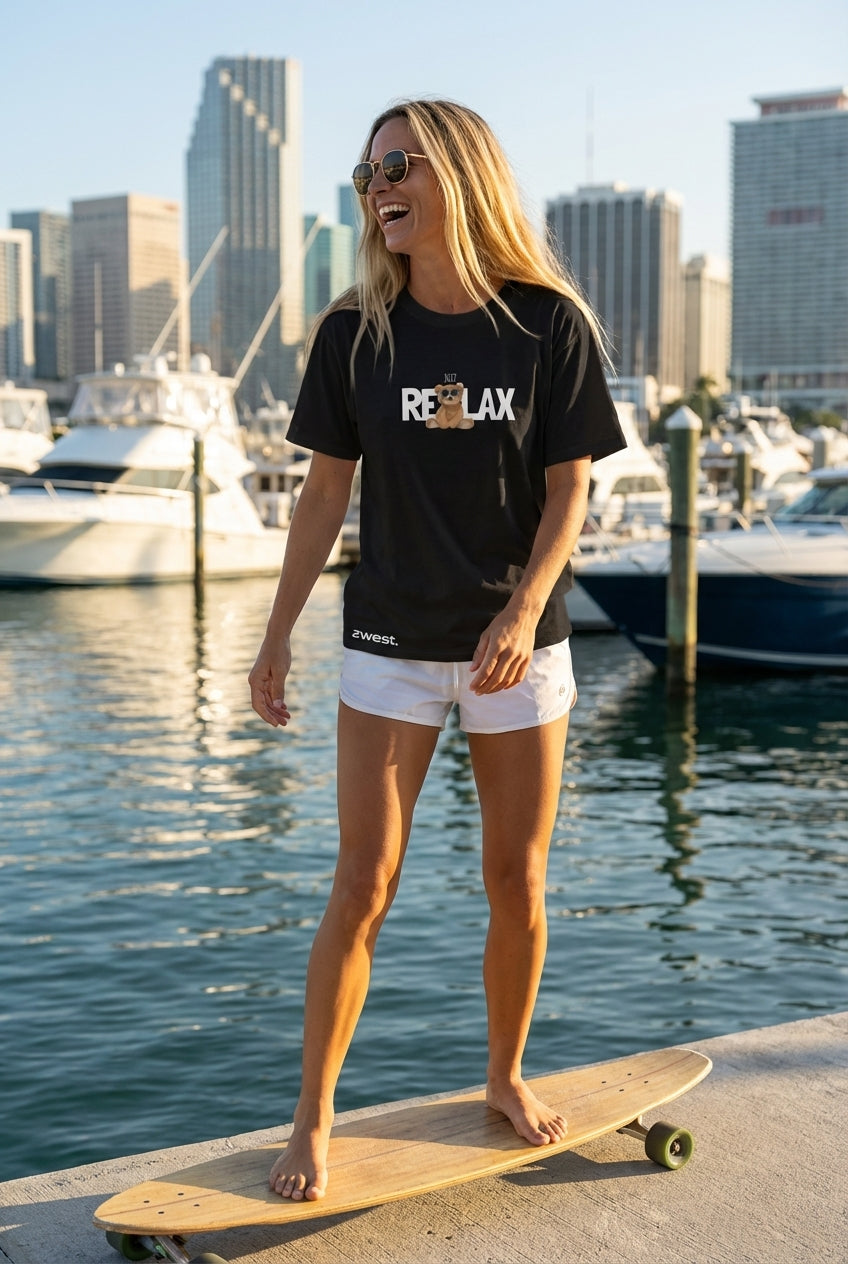 Polera Manga Corta Mujer - Relax Black