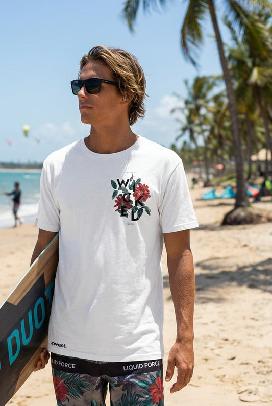 Polera Manga Corta Hombre - Wicked White