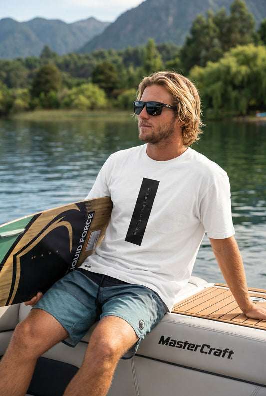 Polera Manga Corta Hombre - Perspective White