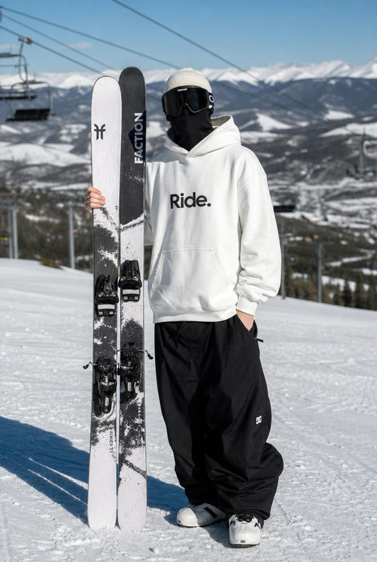 Polerón Ride White. Hombre