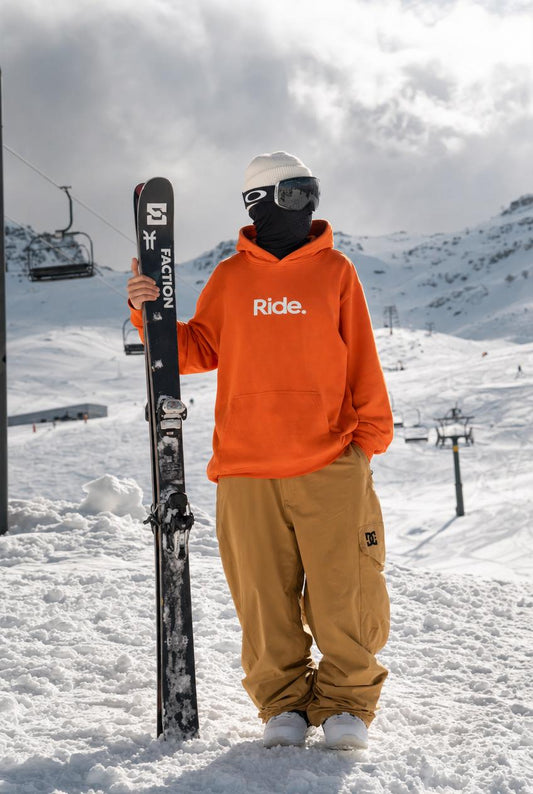 Polerón Ride Orange. Hombre