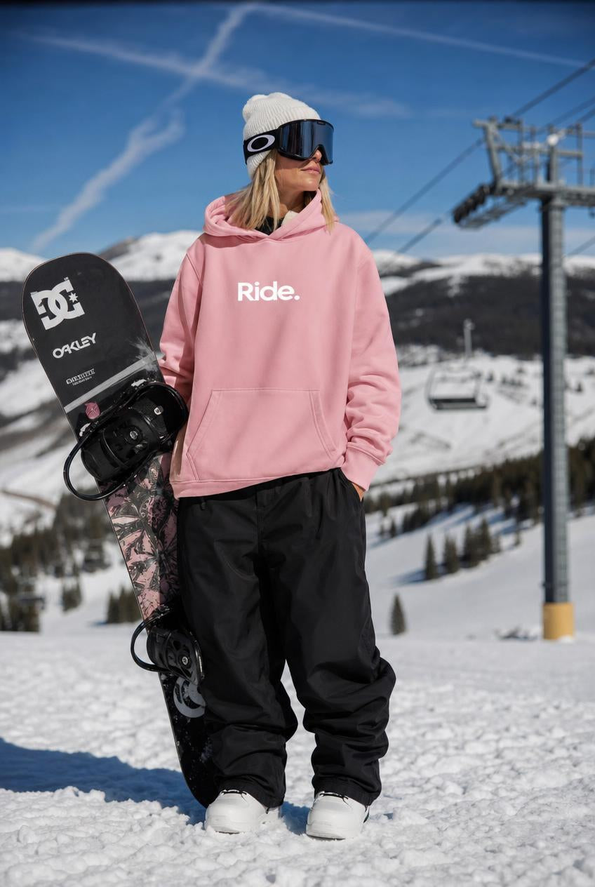Polerón Ride Pink. Mujer
